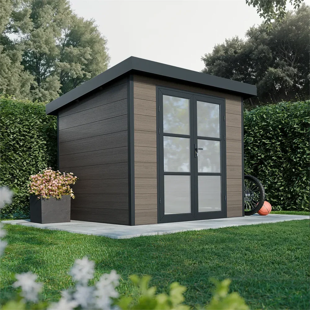 Abri de jardin toit plat