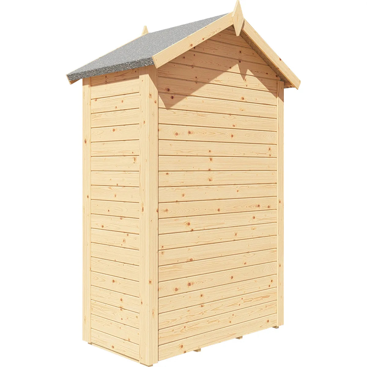 Armoire de jardin bois Belize, vue de côté