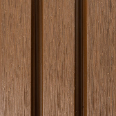 Bardage composite Mezzo coloris Moka, texture détaillée en gros plan
