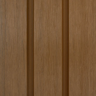 Lame de clôture composite teck, gamme Modern, finition détaillée et élégante
