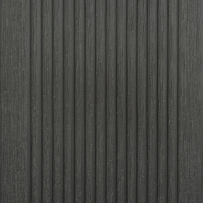 Lame de terrasse composite réversible Navia Dark Grey 220 cm, finition texturée