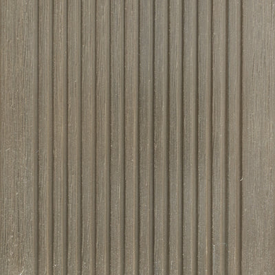 Lame de terrasse composite Navia lightgrey 220 cm réversible à rainures