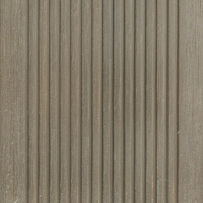Lame de terrasse composite Navia lightgrey 220 cm réversible à rainures