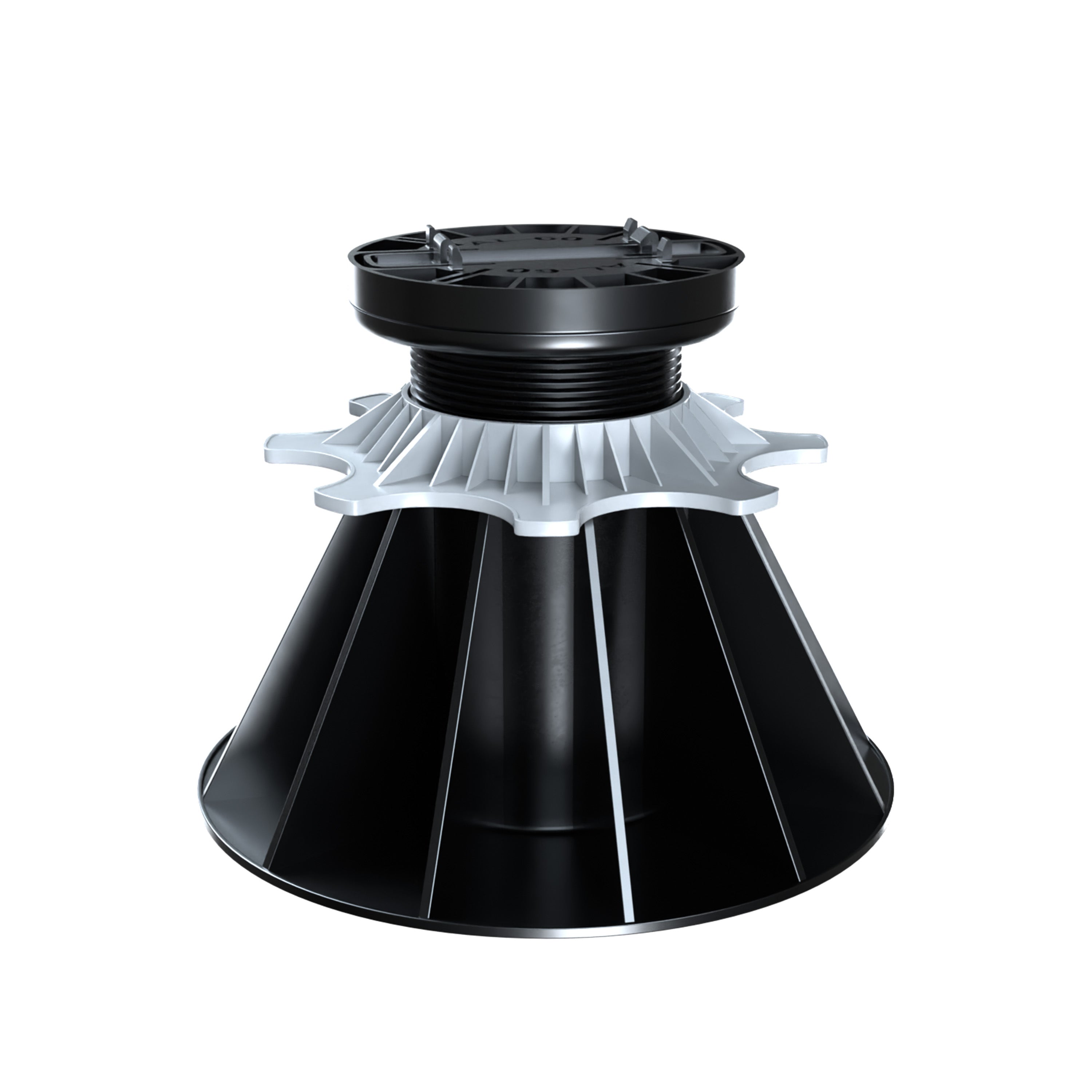 Plot réglable Nivo en polypropylène pour terrasse, hauteur 140-230 mm