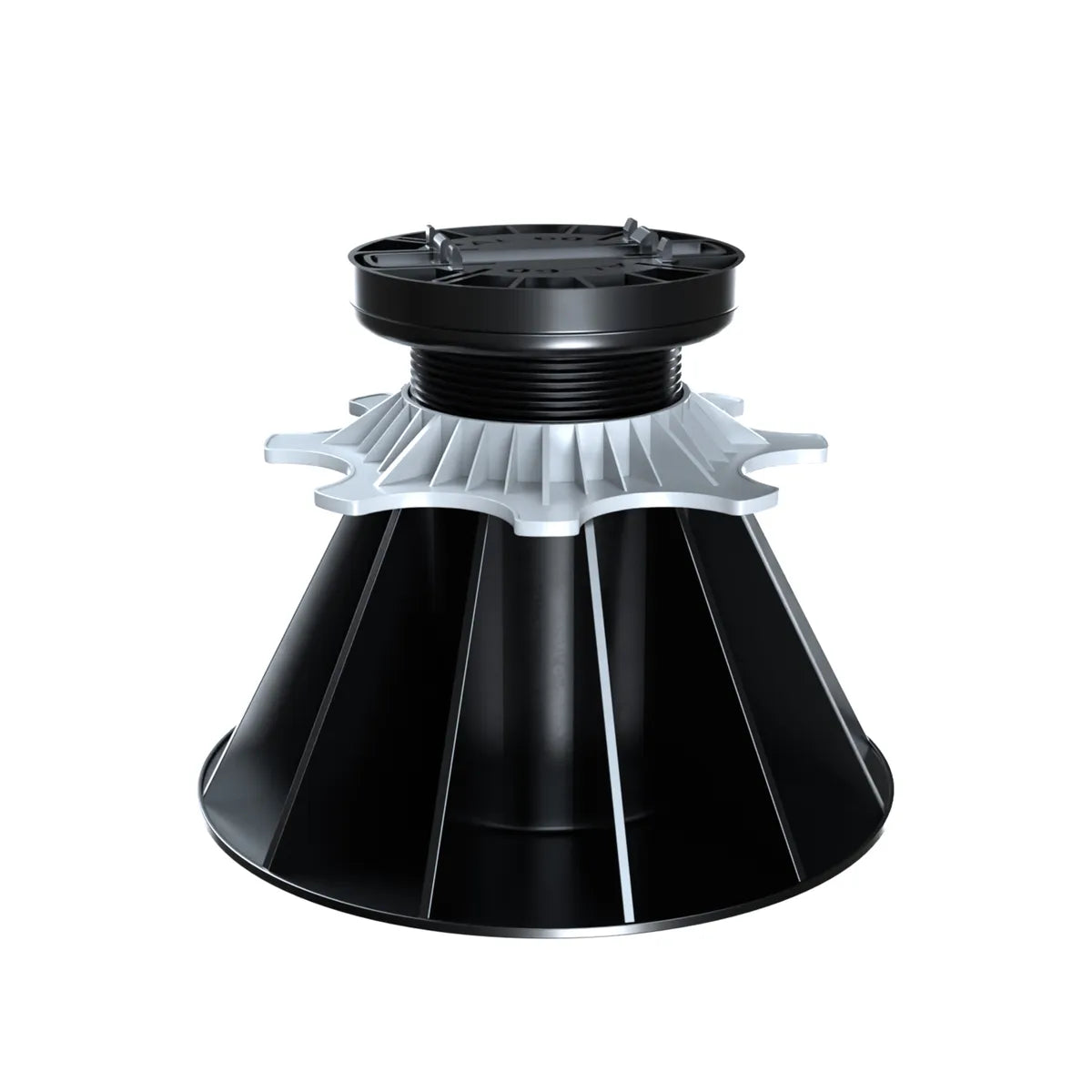Verstellbarer Nivo-Stelzlager aus Polypropylen für Terrasse, Höhe 140-230 mm