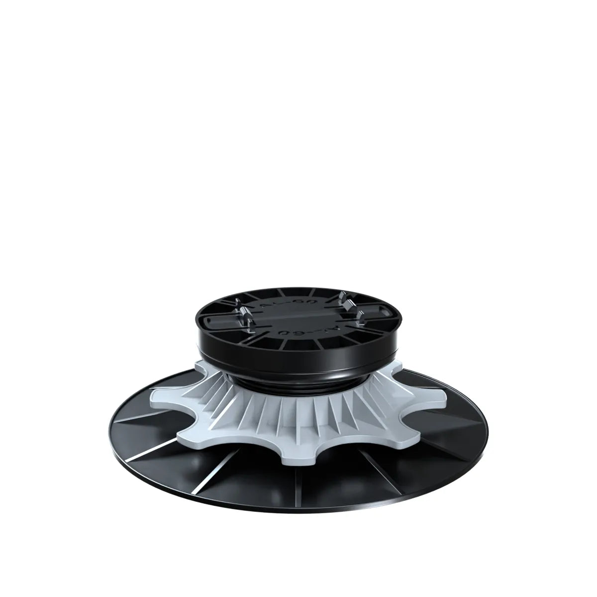 Verstellbarer Nivo-Stelzlager aus Polypropylen, Höhe 40-60 mm, stabile Struktur für Terrasse