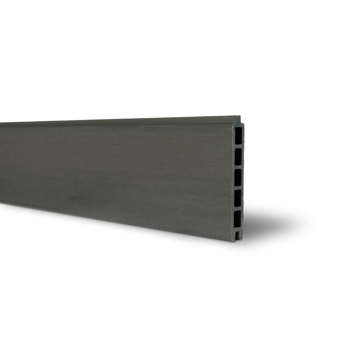 Lame de clôture composite premium 1780 gris foncé, design imitation bois