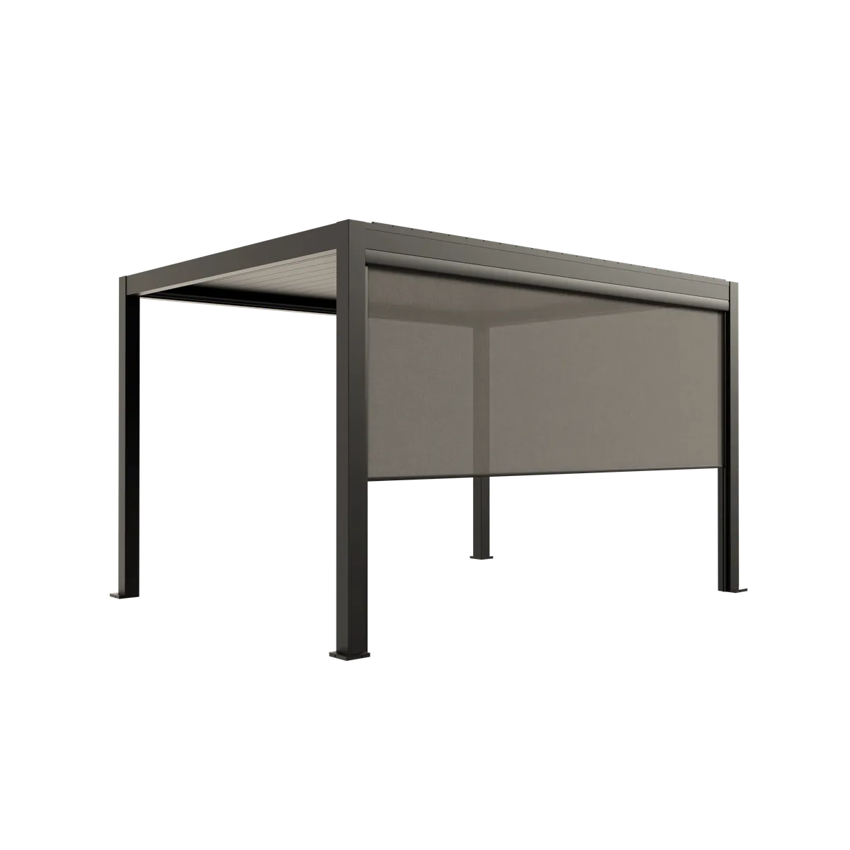 Pergola bioclimatique aluminium 4 m avec pare-soleil intégré