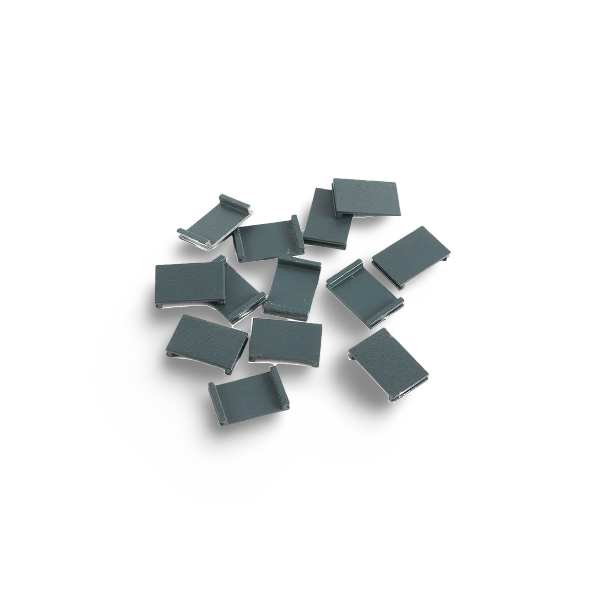 Entretoises en aluminium pour système de clôture modulable gris