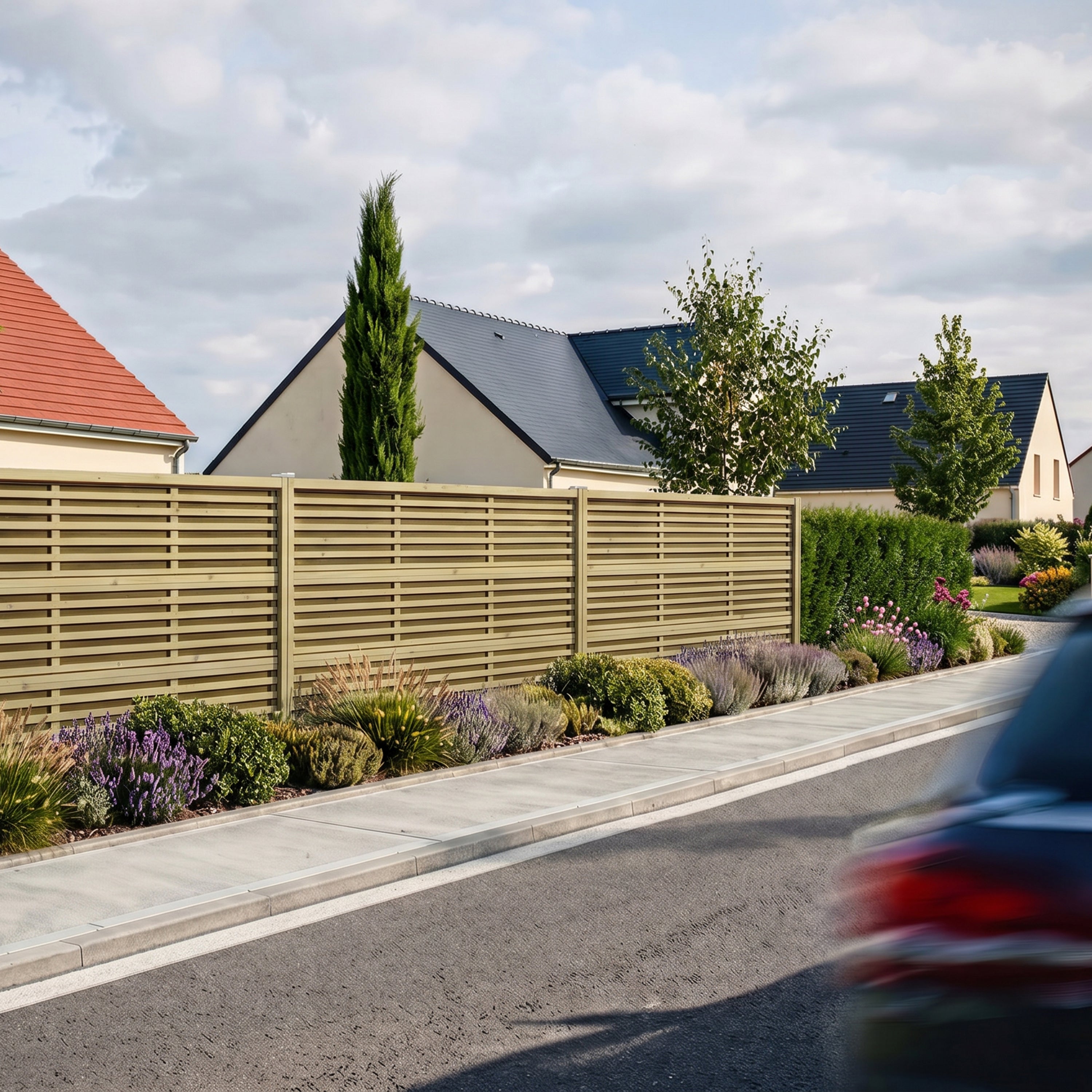 Mur anti-bruit acoustique extérieur Silenzo 180 cm, atténuation sonore jardin
