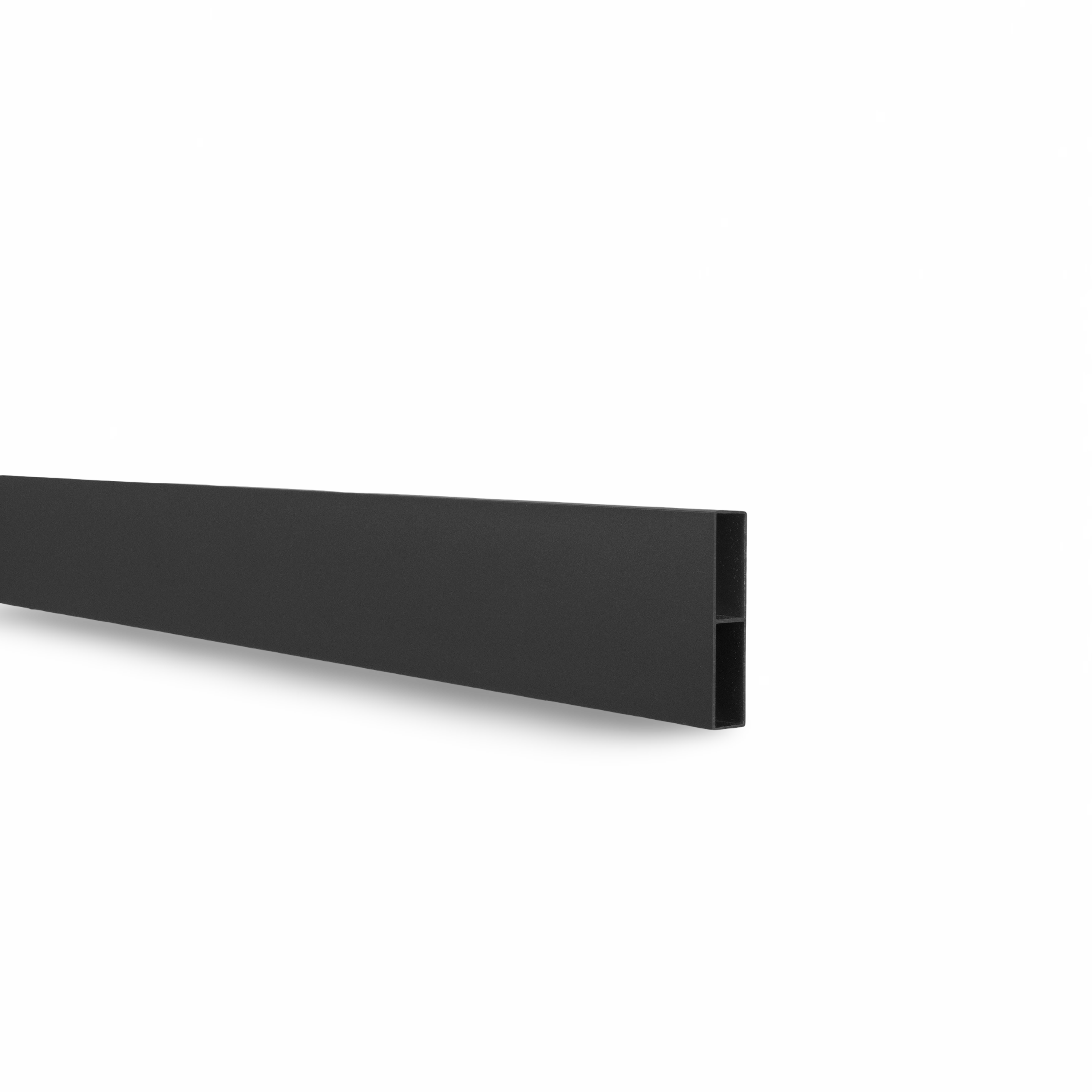 Lame de clôture aluminium RAL 9005, module ouvert, design moderne