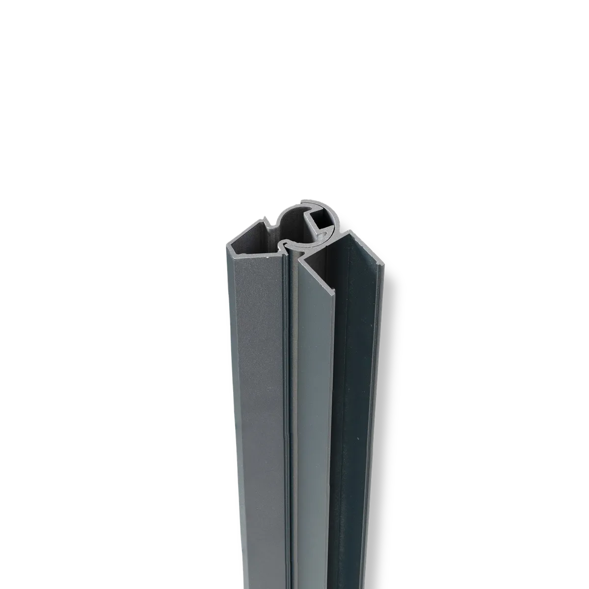 Poteau en aluminium RAL 7016 pour système de clôture modulaire