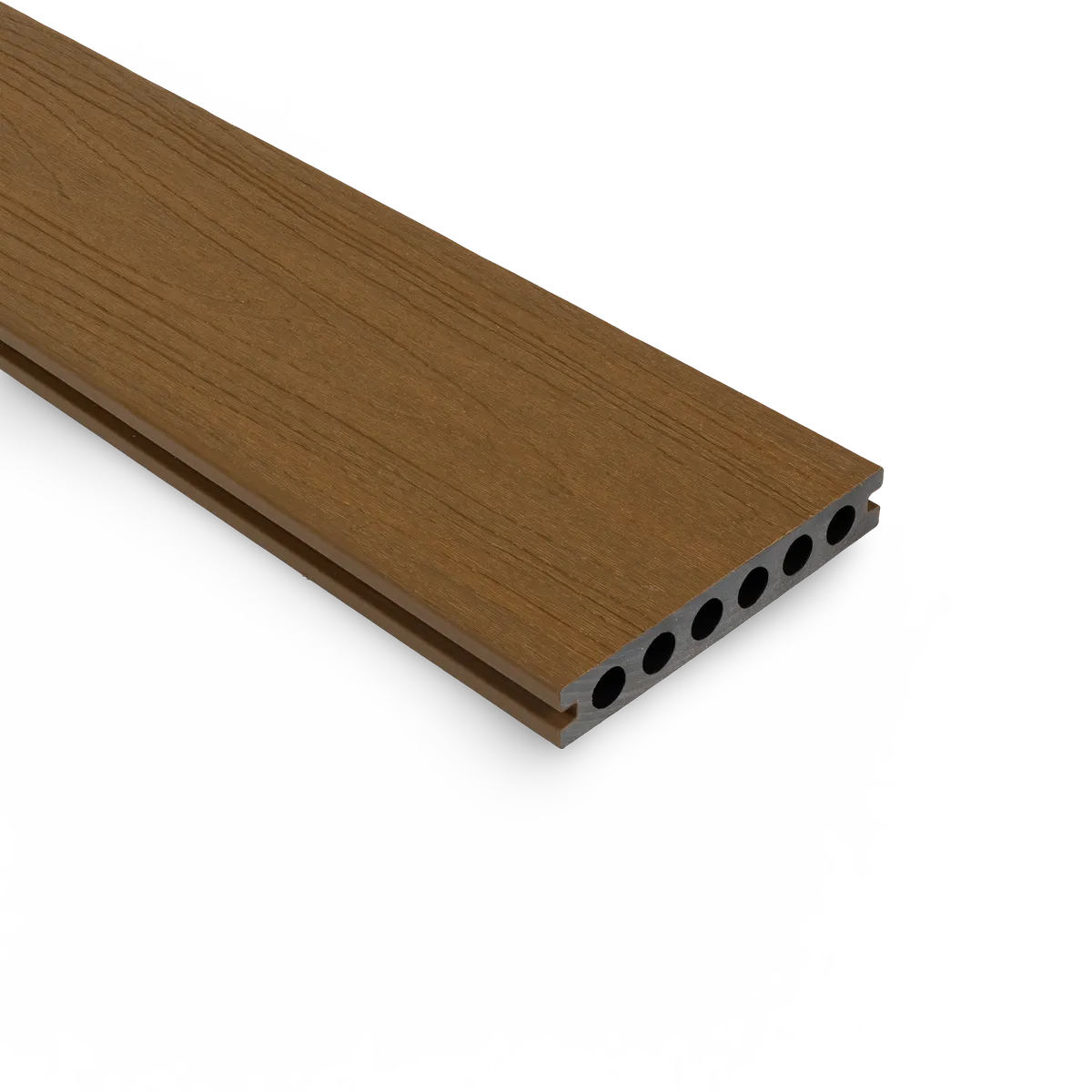 WPC-Terrassendiele Havana in Teakholz, Maße 220 cm, freigestellte Ansicht