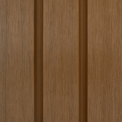 Lame de clôture composite teck, gamme Modern, finition détaillée et élégante