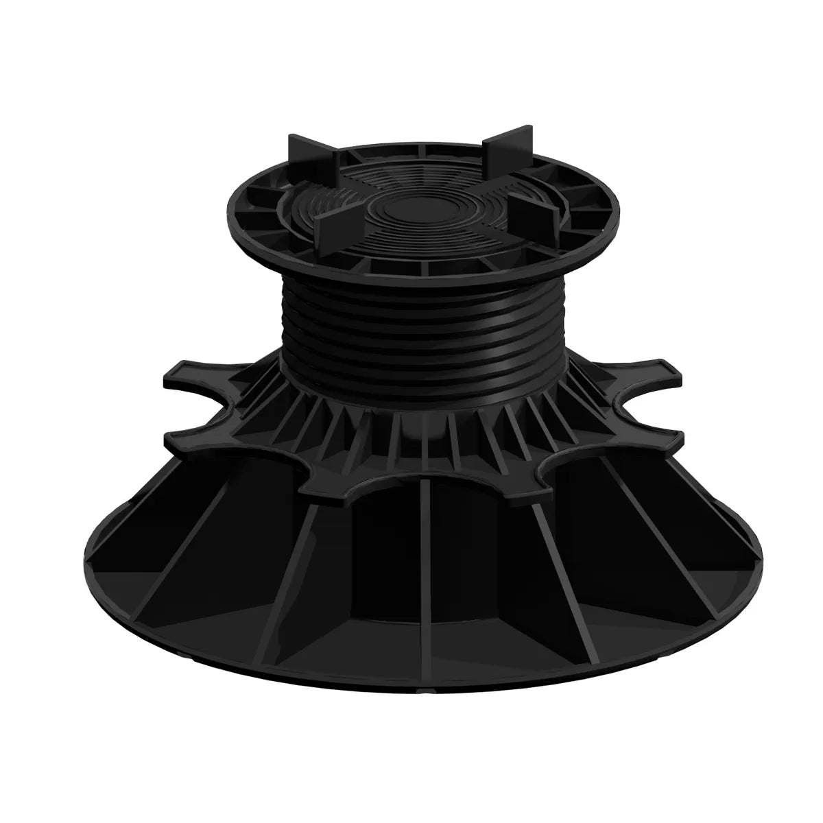 Verstellbarer Nivo-Stelzlager aus Polypropylen für Platten, einstellbare Höhe 80–140 mm