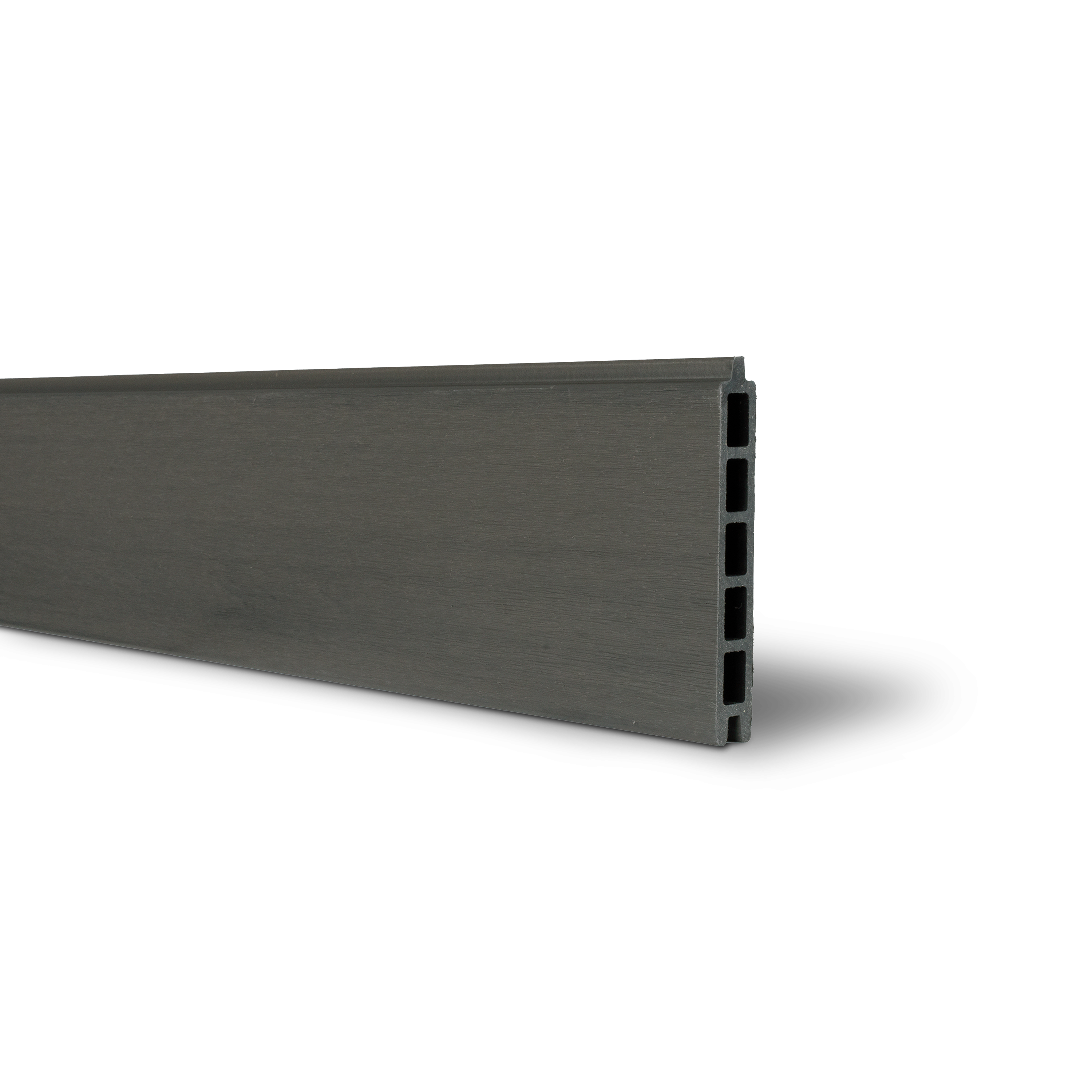 Lame de clôture composite premium 1780 gris foncé, design imitation bois