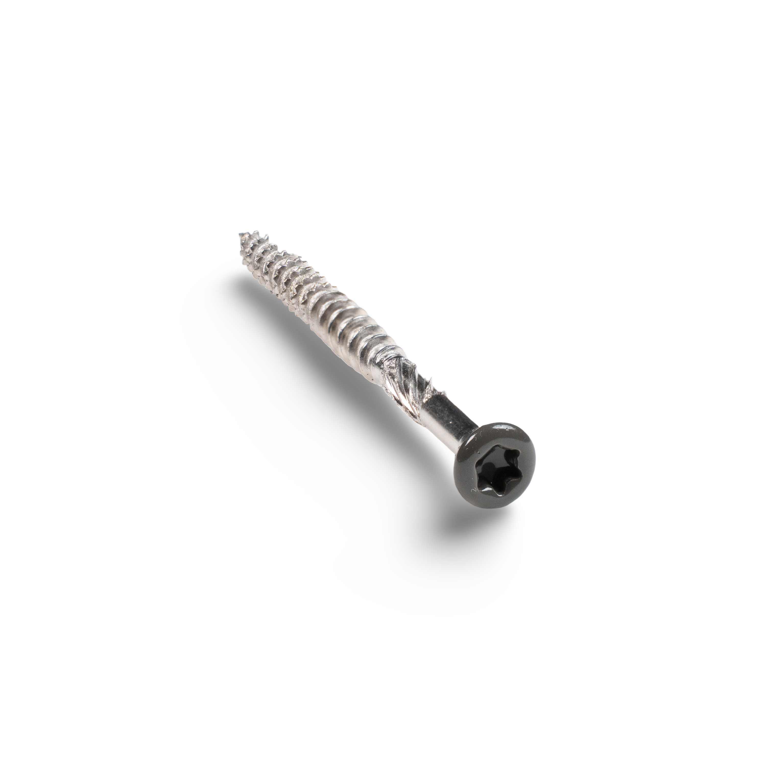 Vis inox pour lambourde bois, dimensions 5x60 mm, coloris gris foncé